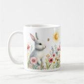 春水色うさぎカスタマイズ-  Kid Mug コーヒーマグカップ (左)