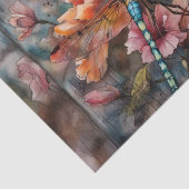 春水色トンボのデクページ紙 薄葉紙 (詳細)