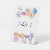 春水色フローラテーブル番号 台座サイン (正面)