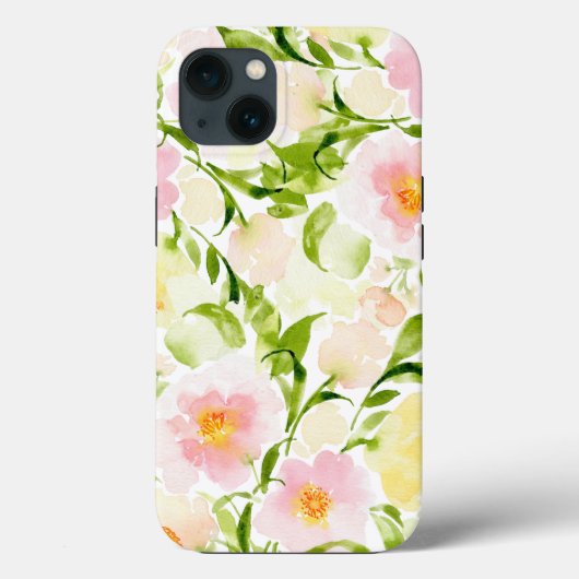 春水色フローラ牡丹花speckiPhone Case-Mate iPhoneケース (裏面)