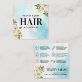 春水色ヘアアフターケアカード スクエア名刺 (正面/裏面)