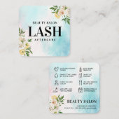 春水色ラッシュアフターケアカード スクエア名刺 (正面/裏面)