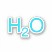 春水H2O分子 シール (正面)