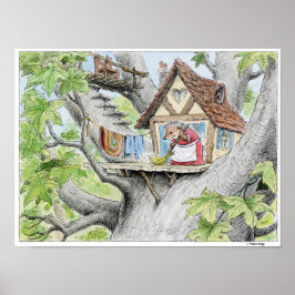 春洗浄ヘッジホッグプリント ポスター