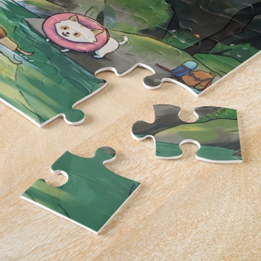 春浴 ジグソーパズル (側面)