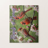 春深紅色 ジグソーパズル (縦)