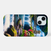 春滝1 iPhone 15ケース (裏面横)
