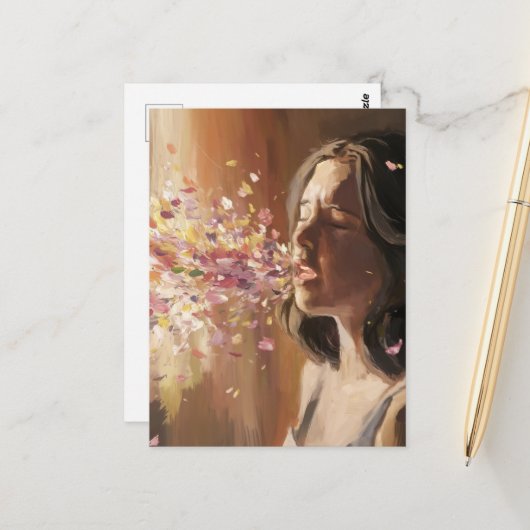 春熱ウーマン超現実的 ポストカード (正面/裏面インサイチュ)