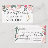 春熱帯フローラハート共有愛 紹介カード (正面/裏面)