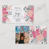 春熱帯フローラフォトヨガインストラクター 名刺 (正面/裏面)