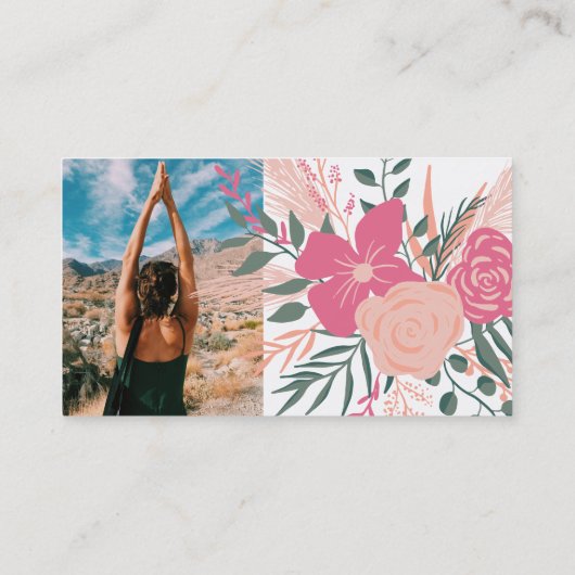 春熱帯フローラフォトヨガインストラクター 名刺 (裏面)