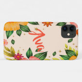 春熱帯フローラ名前をカスタムする Case-Mate iPhoneケース (裏面(横))