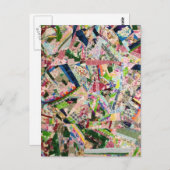 春熱狂するカラーのキルト ポストカード (正面/裏面)