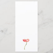 春牡丹の水結婚色のメニュー メニュー (裏面)