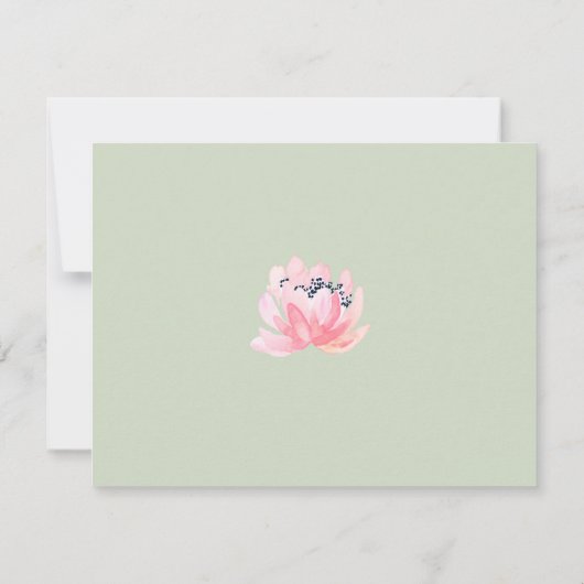 春牡丹は私の花嫁の手紙入れ ノートカード (裏面)