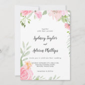 春牡丹カジュアル結婚式招待状 招待状 (正面)