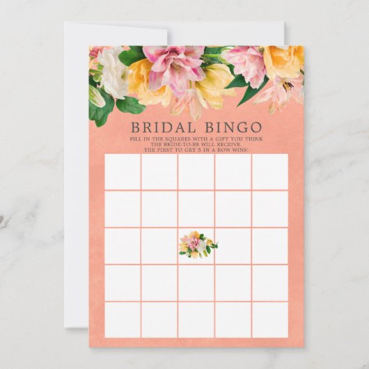 春牧場ビンゴブライダルシャワーゲーム招待状 招待状 (正面)