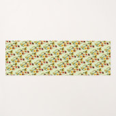 春牧草地イエローワイルドフラワーウォータカラー ヨガマット (正面(横))