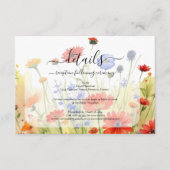 春牧草地ワイルドフラワーエンクロージャカード エンクロージャーカード (正面)