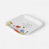 春牧草地ワイルドフラワー ペーパープレート (傾斜あり)