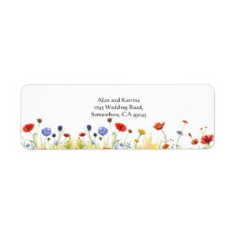 春牧草地ワイルドフラワー ラベル