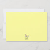 春物・紫の花と蝶 シーズンカード (裏面)