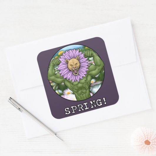 春獣 スクエアシール (封筒)