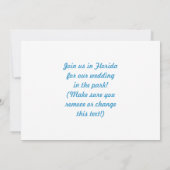 春球根招待状 招待状 (裏面)