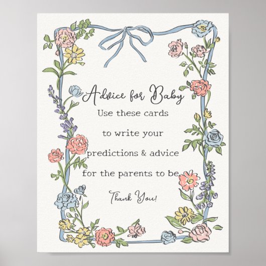 春用庭園パーティーフローラシャワーアドバイス ポスター (正面)