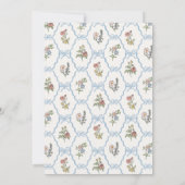 春用庭園パーティーフローラシャワーアドバイス 招待状 (裏面)