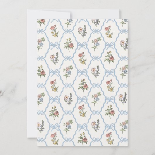 春用庭園パーティーフローラシャワーアドバイス 招待状 (裏面)