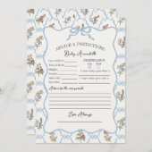 春用庭園パーティーフローラシャワーアドバイス 招待状 (正面/裏面)