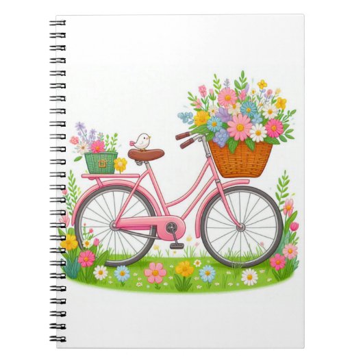 春用花鳥自転車 ノートブック (正面)