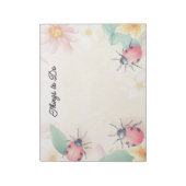 春甲虫パーソナライズされた ノートパッド (回転)