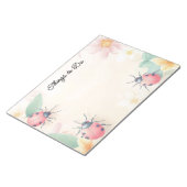 春甲虫パーソナライズされた ノートパッド (アングル)