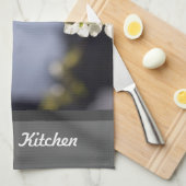 春白さくらんぼ開花枝 キッチンタオル (四つ折り)