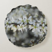 春白花写真クッション ラウンドクッション (裏面)