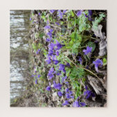 春目覚め、森の花、3月のバイオリン ジグソーパズル (縦)