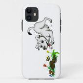 春目覚め、花と蝶と子犬 Case-Mate iPhoneケース (裏面)