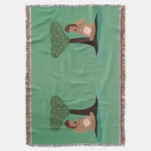 春瞑想 スローブランケット (正面縦)