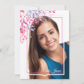 春確認写真招待状 招待状 (正面)