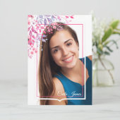 春確認写真招待状 招待状 (スタンド正面)