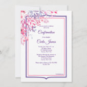 春確認写真招待状 招待状 (裏面)