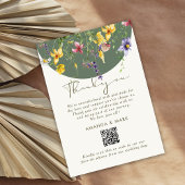 春秋ボホワイルドフラワー開花 お洒落 サンキューカード