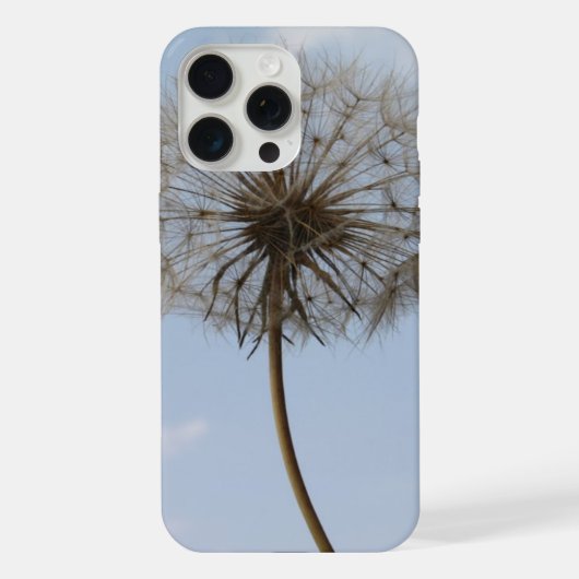 春空の下のタンポポ iPhoneケース (裏面)