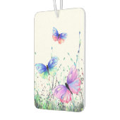 春空気清浄な蝶飛んでいる自然 カーエアーフレッシュナー (左)