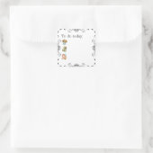 春箇条書き仕訳帳またはプランナースクエアステッカー スクエアシール (バッグ)