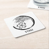 春紋 スクエアペーパーコースター (アングル)