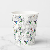 春紙カップカラフルバ飛んでいるーズイン蘭 紙コップ (正面)