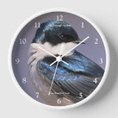 春素晴らしの太陽の木ツバメ 壁時計 (正面)